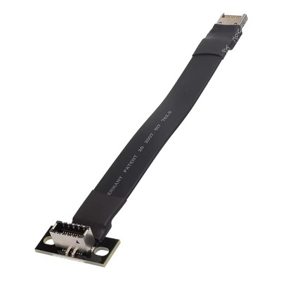 USB 3.2 20-Poliger GEN2 Typ-E-Stecker auf Typ-E-Buchse, Adapter, Frontplatt9213