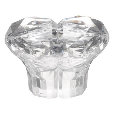 Toilet Button Pusher, Heart Shaped Toilet Tank Button Clear