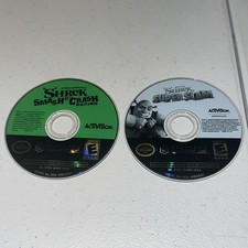 Shrek Smash N Crash Racing & Super Slam Nintendo Gamecube GC Discs ONLY tested
