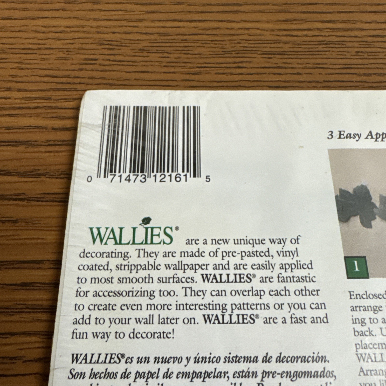 New 12161 Geranium Wallies 25 Pre-Pasted Wallpaper Cut Outs Decals