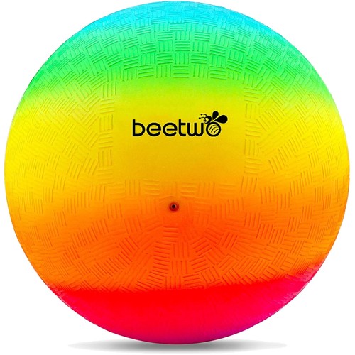 Kickball Kinder Ball PVC Softball Indoor Outdoor Regenbogen Spielball 8,5 Zoll