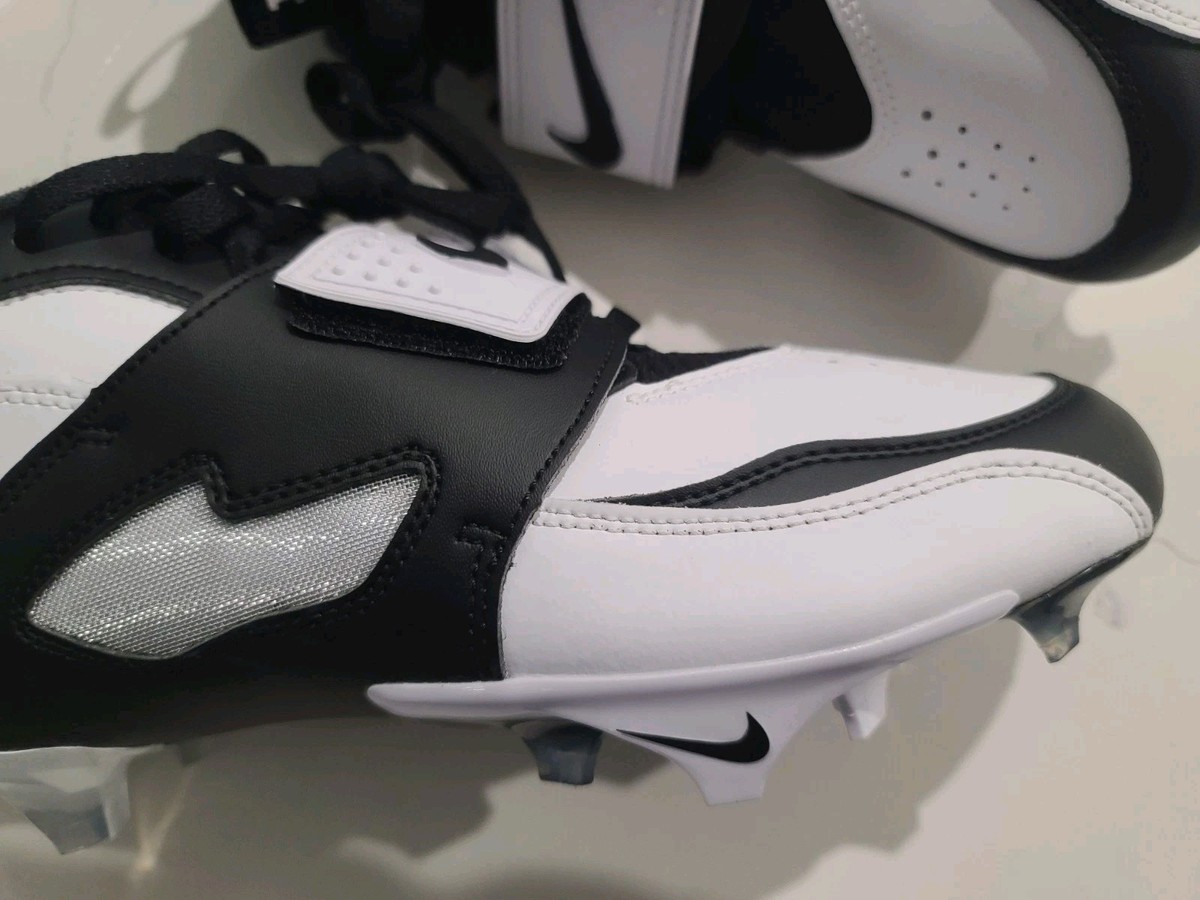 Nike Diamond Turf DT 93 TD Football Cleats White Black Silver HF5298-101 Sz 8 Deion Sanders main image 2