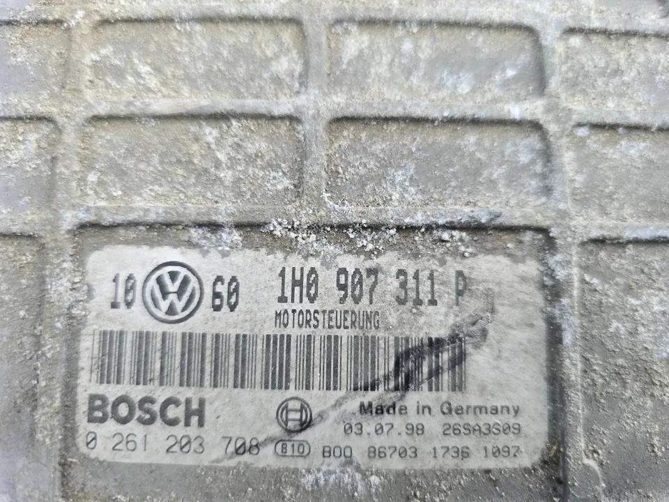 VW Golf 3 Passat 35I 1.8 90PS ADZ Centralina Motore 1H0907311D - Immagine 2 di 2
