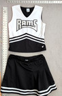 RAMS Cheerleader Uniform Halloween Costume 34"B Skirt elastic waistband 30-35" — photo 1