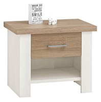 Nachttisch Nachtschrank NachtkäStchen Nachtkommode Nachtkonsole Luca Pinie Weiß