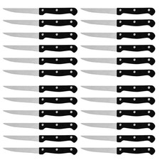 Set of 24 Steak Knives Stainless Steel Table Knife Kitchen Cutlery Serrated Edge