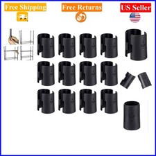 24-Pack Black Wire Shelf Clips for Post Shelvings, ABS Material