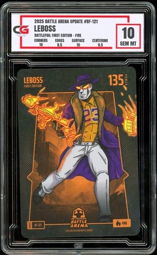 Bo Jackson Battle Arena 121 FIRE BATTLEFOIL HOLO Leboss Lebron James CG 10 GEM
Opens in a new window or tab
