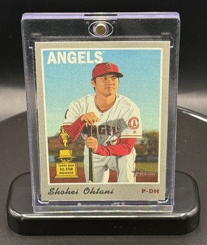 SHOHEI OHTANI 2019 Topps Heritage 1970 STICKERS Cloth Insert (SP) #16 Rookie Cup