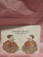 Park Lane Cheers Earrings Golden Faceted Fan-...
