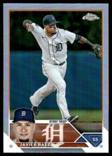 Javier Báez 2023 Topps Chrome #83 Tigers Insert ? SEE SCAN! FREE SHIPPING