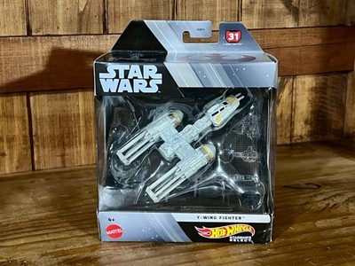 Star Wars Hot Wheels Y-Wing Fighter 1:50 HTJ84 (#31) Starship Select NEW Sealed