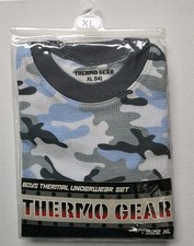 Boys Thermal Underwear Set Blue- Gray Camo Sz XL 14