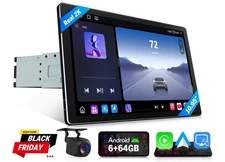 Single 1DIN 10.95" Android 13 8Core 6+64GB Car Stereo CarPlay Radio GPS Navi 4G