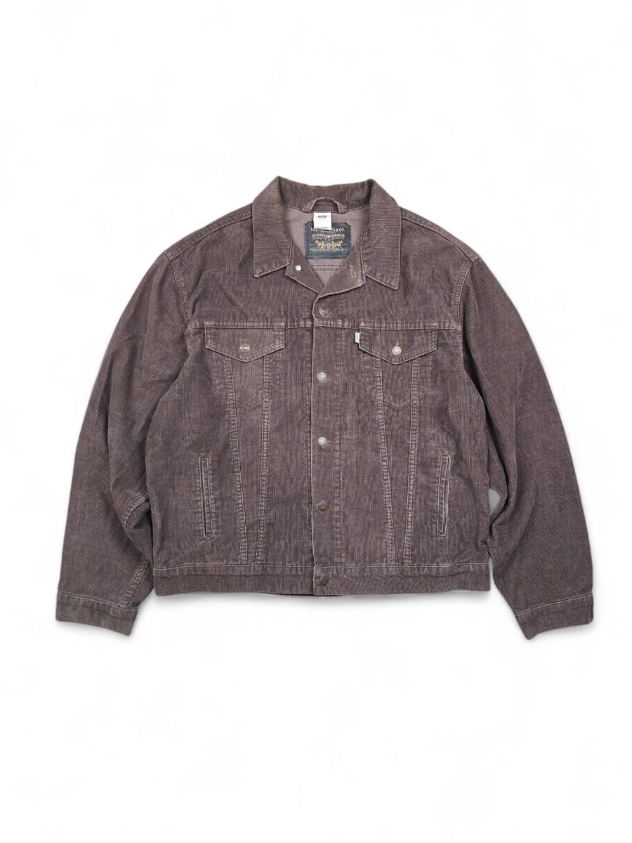 Men's Corduroy Levi Jackets Indiana Vintage Outerwear Coats