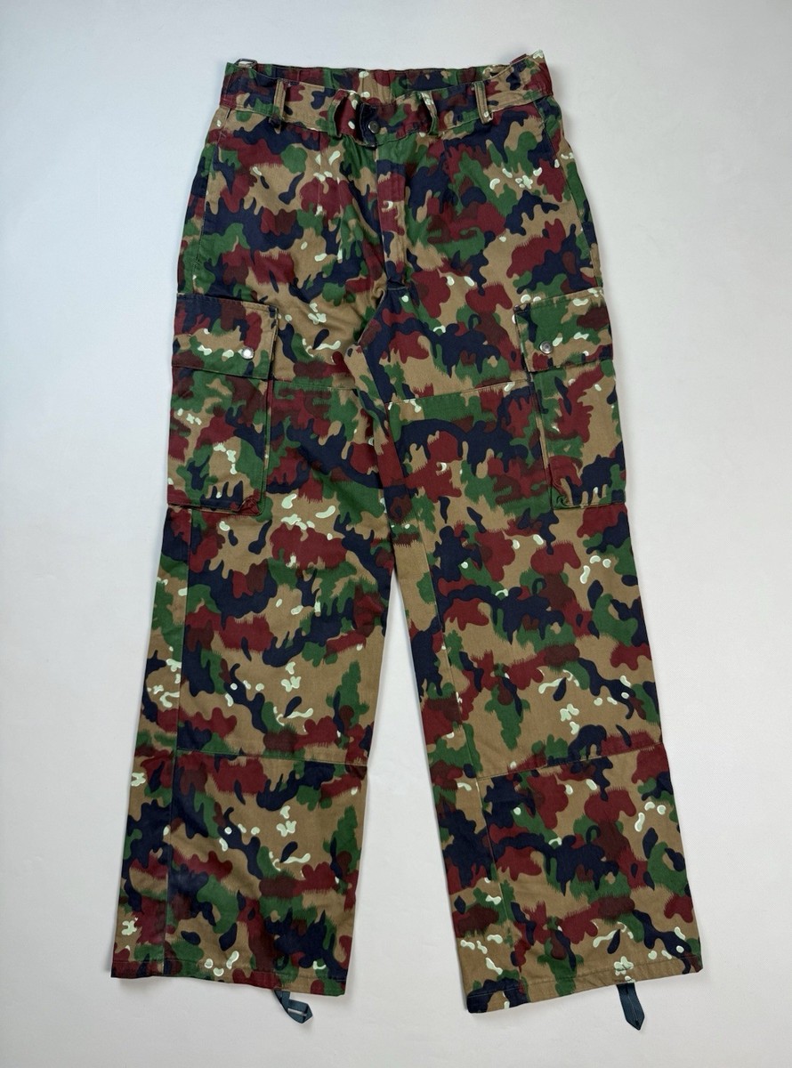 Vintage Military Swiss Army Alpenflage Camo M83 Cargo Pants