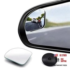 2pcs Fan Shaped Blind Spot Mirror, 360 Degree Adjustabe HD 1.97in Fan shaped