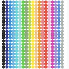 6720 PCS Small Dot Stickers Round Color Coding Labels Circle Dot Stickers