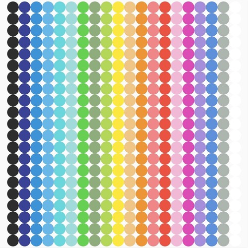 6720 PCS Small Dot Stickers Round Color Coding Labels Circle Dot Stickers
