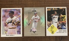 1990 Leaf #91, 1994 Leaf Limited #156, 1998 Fleer Vintage 63 #53 Barry Bonds