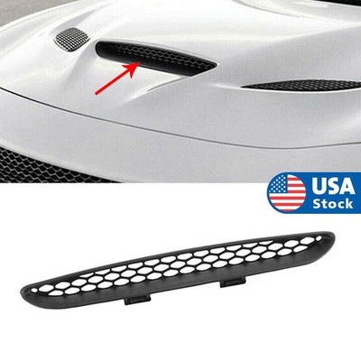 Black Hood Vent Bezel Middle Grille Cover For 2015-2020 Dodge Charger 68202462AD