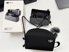 DJI Mic 2 Wireless Microphone 2 TX  1 RX  Charging Case - Excellent