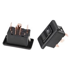 2 Pcs 5 Pins Car Window Switch Momentary DC 12V