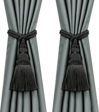 2Pack Curtain Tie Backs Rope Tassels For Curtains Drape Tiebacks Handmade Outdo