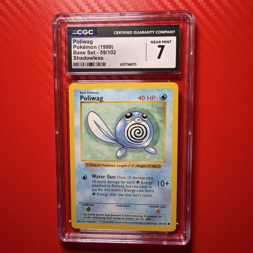 Poliwag (Shadowless) graded CGC 7 for sale on eBay