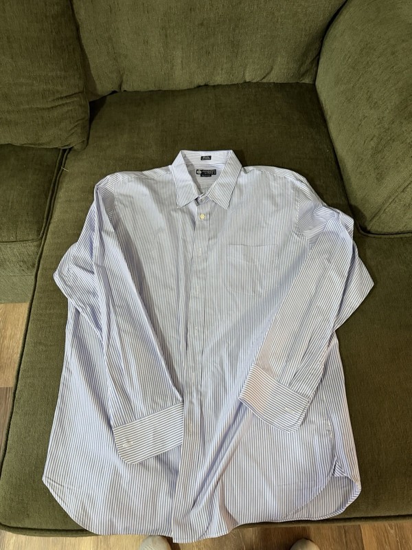 J.Crew  Men's Dress Shirt Longsleeve Button-front Light Blue Cotton Size XL