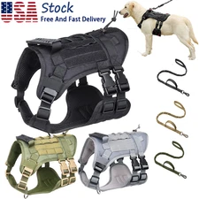 Tactical Dog Harness with Handle No pull Large Military Dog Vest US Working Dog