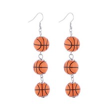 Sport Dangle Earrings Baseball Basketball Volleyball Football Rugby Earrings For