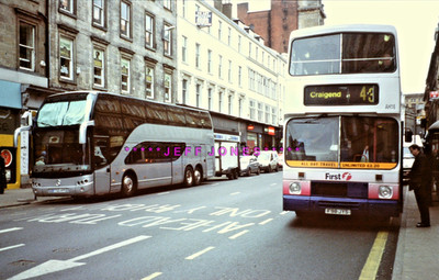 Original Busfolie 17293 - First B10M #AH16 + Impact AYATS T723AFP Glasgow 23.2.04