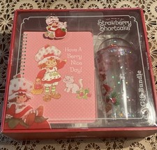Strawberry Shortcake Bundle Keychain, Shaker Tumbler  Spiral Notebook NIB