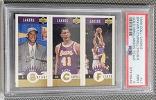 1996-97 UD Collector’s Choice GOLD #L1 Kobe Bryant Campbell Fisher RC PSA 9 MINT