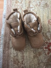 NEW INFANT UGG NEUMEL CHESTNUT SUEDE CHUKKA BOOTS US 02/03
