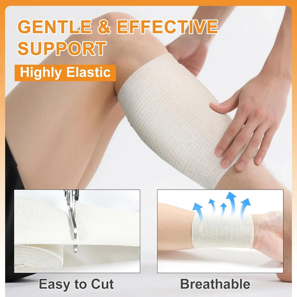 Elasticated Tubular Support Bandage 3.5" X 11 Yd (Size E), Soft Stockinette Tubi - Image 3 of 4