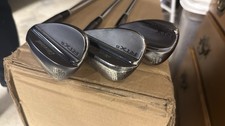 Cleveland RTX 6 ZipCore Wedge Set 50,54,58 Steel Shaft Black Silver Head 3 Clubs