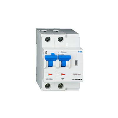 Schrack AFDD, Serie Lisa, C 13A, 2-polig, 30mA, Typ A/kv, 10 kA (BA217213--)