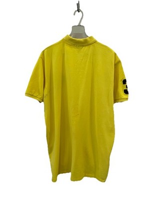 H72# Polo Ralph Lauren Big Pony Yellow Polo Shirt XXL Custom Fit
