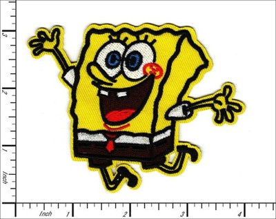 26 Pcs Embroidered Iron on patches Sponge Bob Character Biker 97x76mm AP024iB
