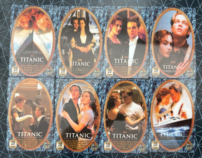 UK Telefonkarten - 8 x UNICOM Titanic The Movie Blue Card Szenen