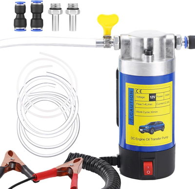 #ad 12V 100W Oil Extractor Pump Electric Oil Change Pump for Engine Oil Gear Oil $45.14