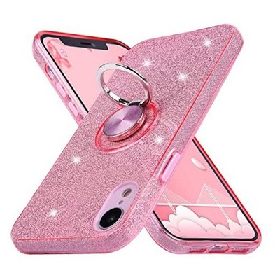 Case for iPhone XR, Cute Glitter Bling Sparkle Protective Case with