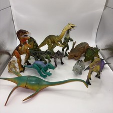Vintage 80s  90s Dinosaur Figure Lot Of 14 - Unbranded And Branded