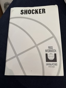Wes Craven’s Shocker (1989) Horror Movie Press Kit- Michael Murphy, Peter Berg