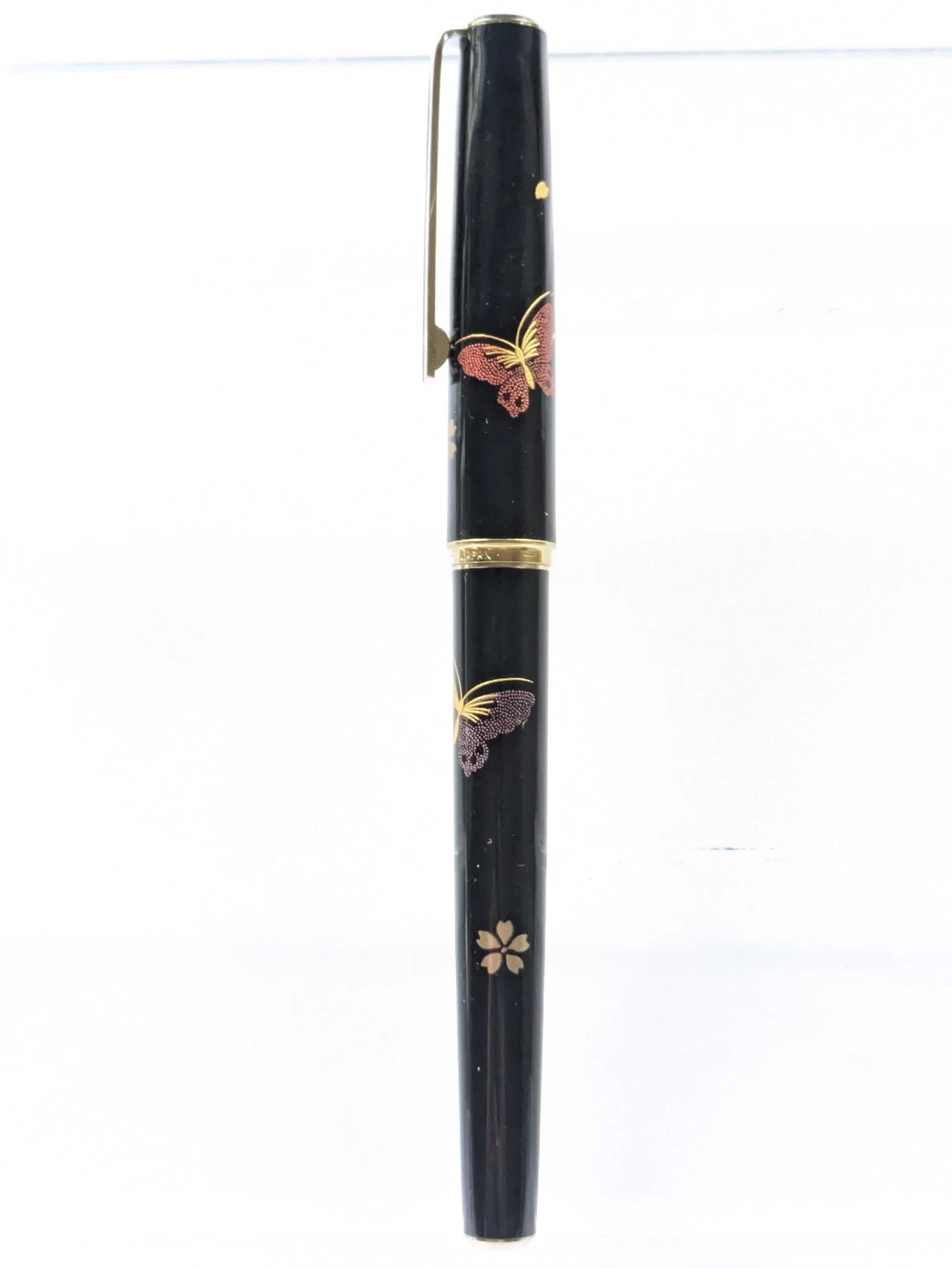 Vtg Urushi Black Gt Sailor Fountain Pen - Steel Tigp M Nib - product detail image 5