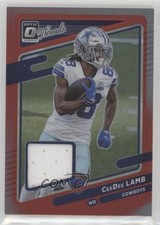 2021 Panini Donruss Optic Donruss Threads Red Prizm CeeDee Lamb #TH-3 1i6e