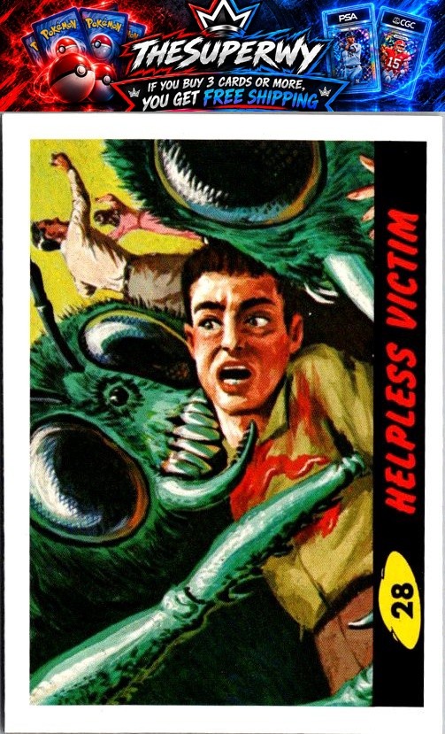 1962 Topps Mars Attacks #28 Helpless Victim