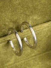 Vintage Sterling Silver 925 Lightweight Hoops...